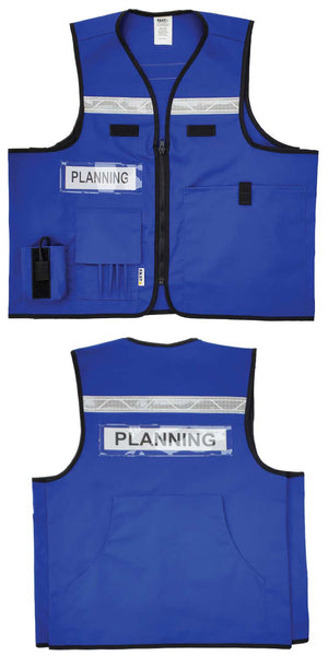 Incident Command (ICS) Vest (VEST1017.5) Poly Cotton | Deluxe Identification Vest