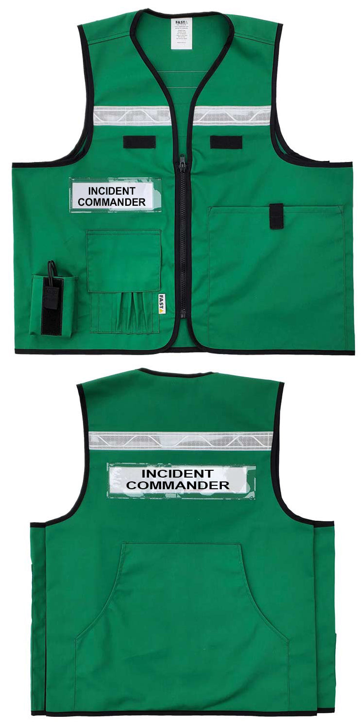 Incident Command (ICS) Vest (VEST1017.5) Poly Cotton | Deluxe Identification Vest